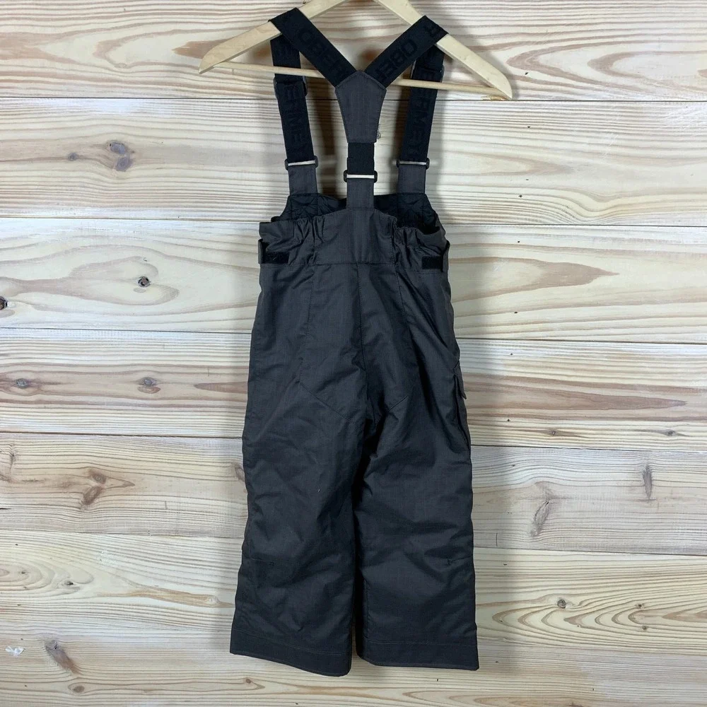 Obermeyer Snow Bib Overall Kids 5 I-Grow Gray Insulated Waterproof Ski Snowboard